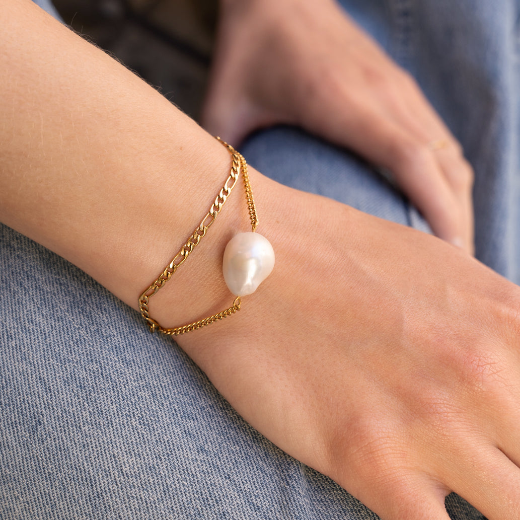 Sadie 3 mm figaro armbånd