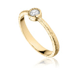 Romance ring i 18 karat guldbelagt sølv med zirkonia