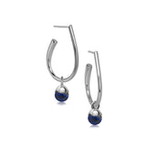 Glory øreringe i sølv med lapis lazuli