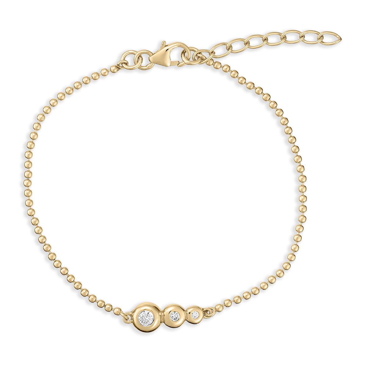 Timeless Armbånd i 18 karat guldbelagt sølv med zirkonia