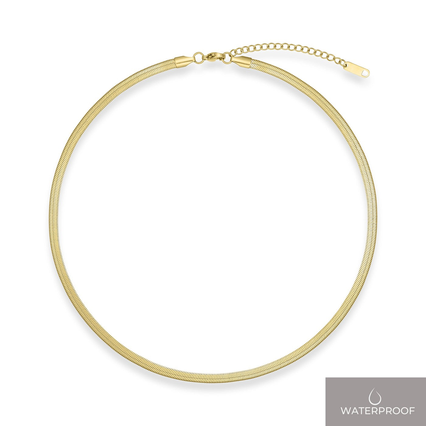 Cora flad slangekæde 4mm