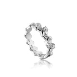 Forest ring i sølv med zirkonia