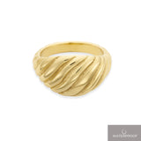 Lara wave dome ring