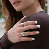 Timeless ring i sølv med zirkonia