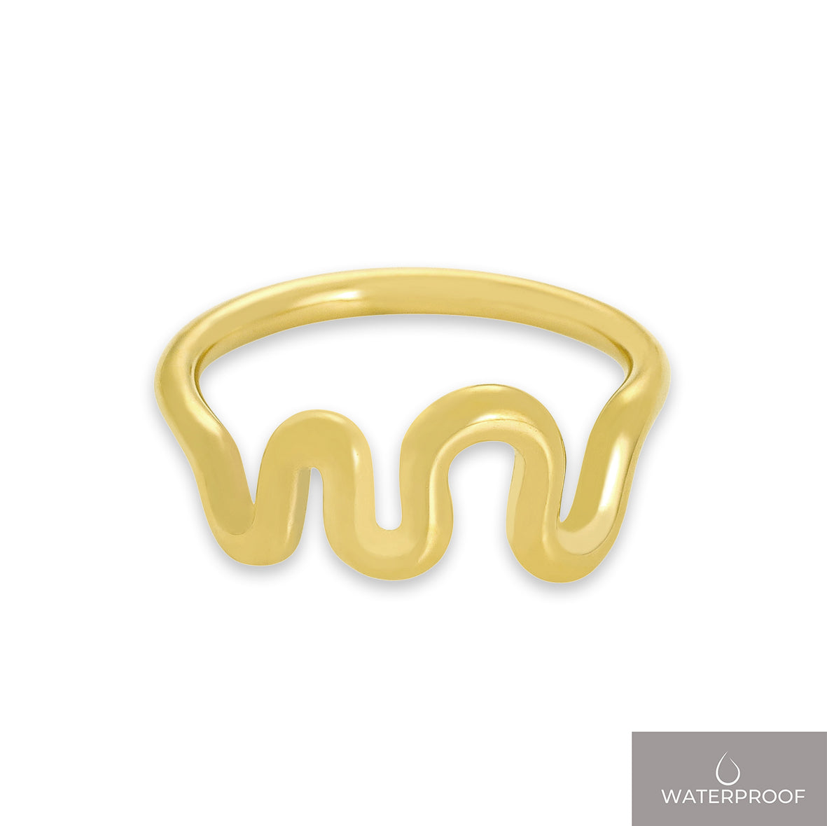 Celeste big wave ring