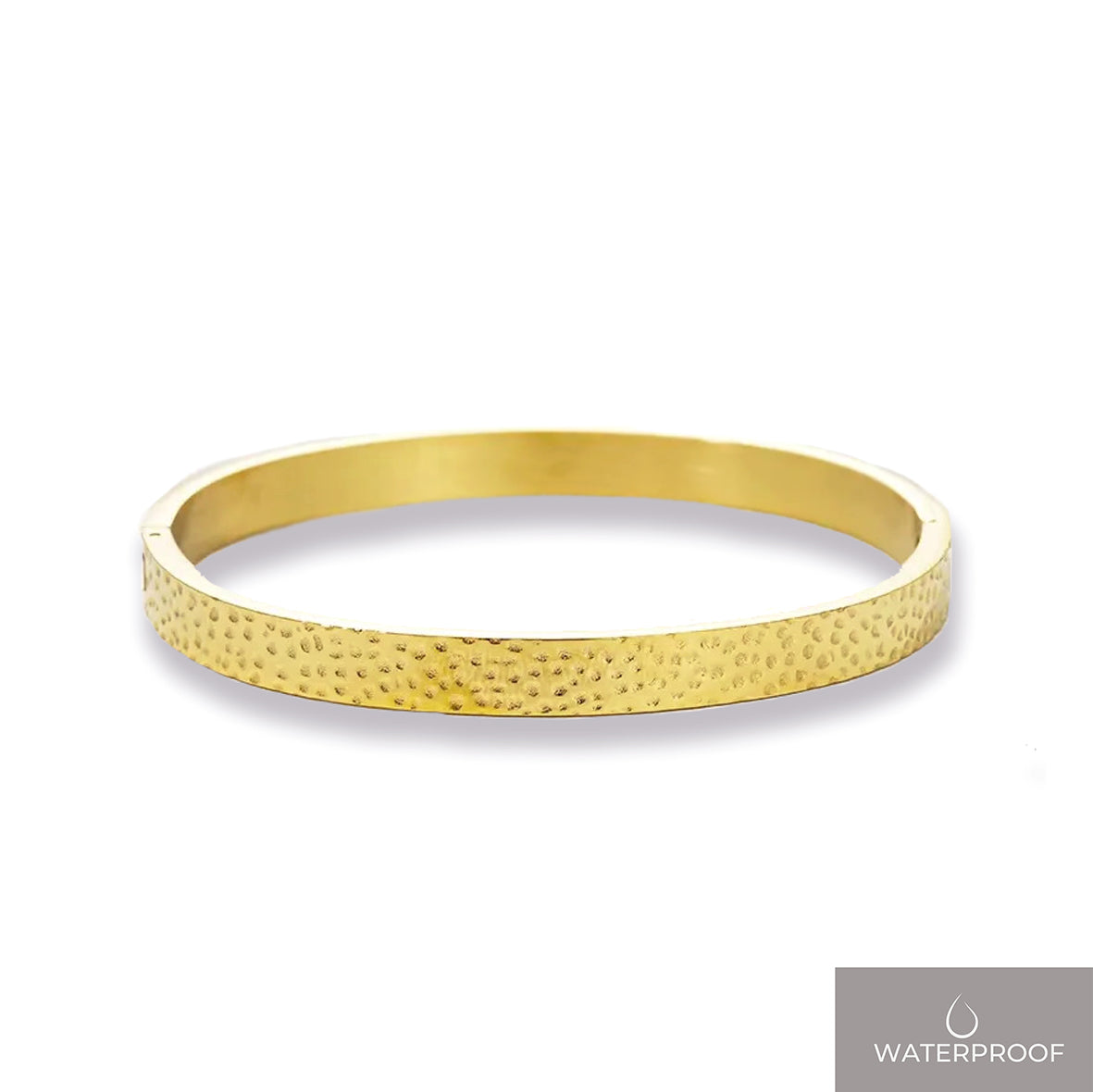 Lolly armring med rustik hamret look
