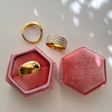 Grace glow ring med 3 rækker zirkonia