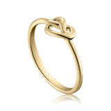 Bow ring i 18 karat guldbelagt sølv