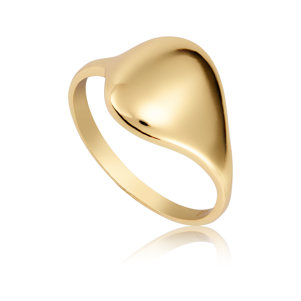 Classic ring i 18 karat guldbelagt sølv