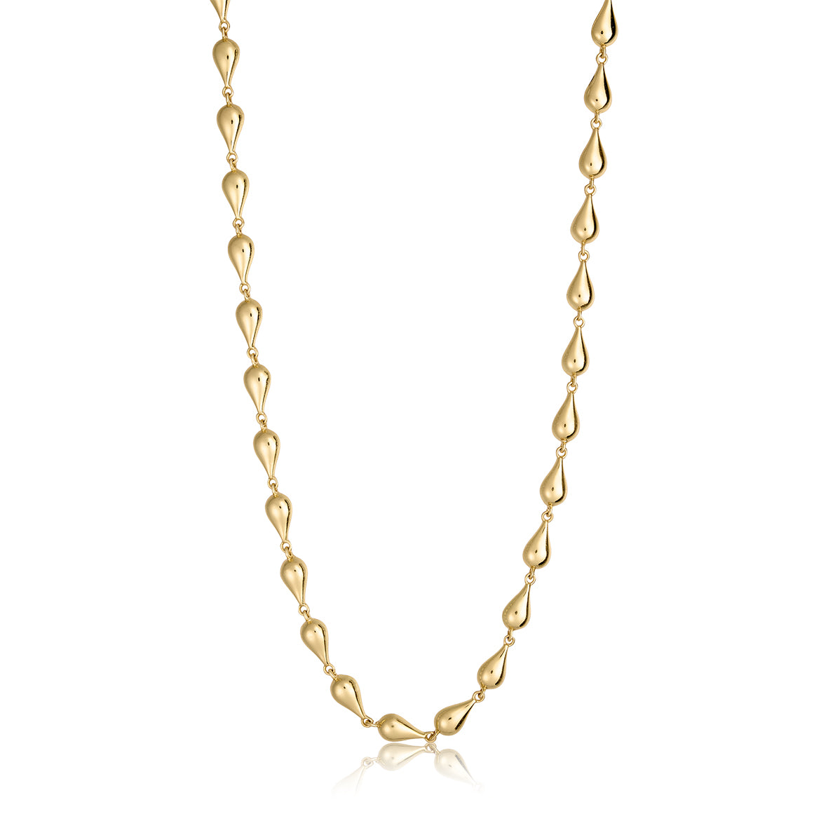 Classic collier i 18 karat guldbelagt sølv