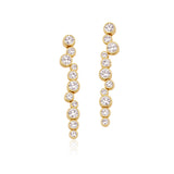 Elvie øreringe i 18 karat forgyldt sølv med zirkonia