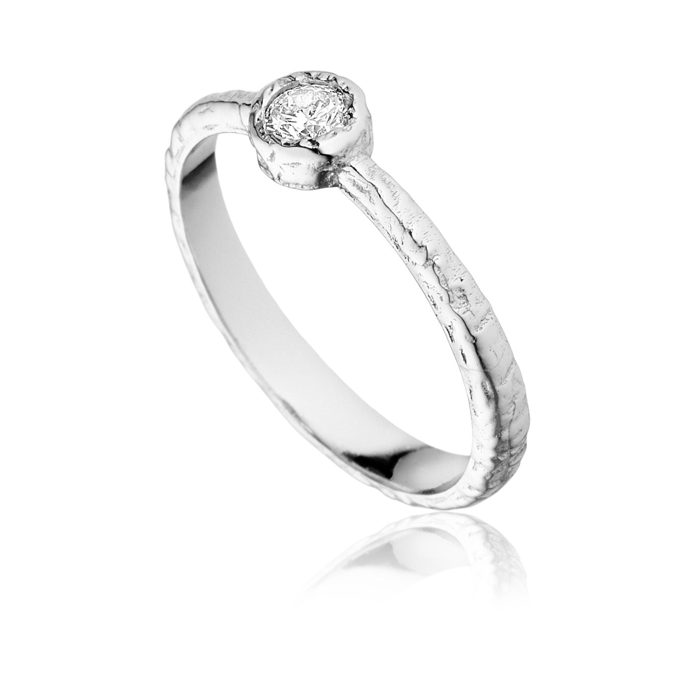 Romance ring i sølv med zirkonia