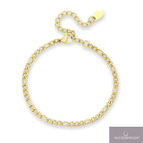 Sadie 3 mm figaro armbånd