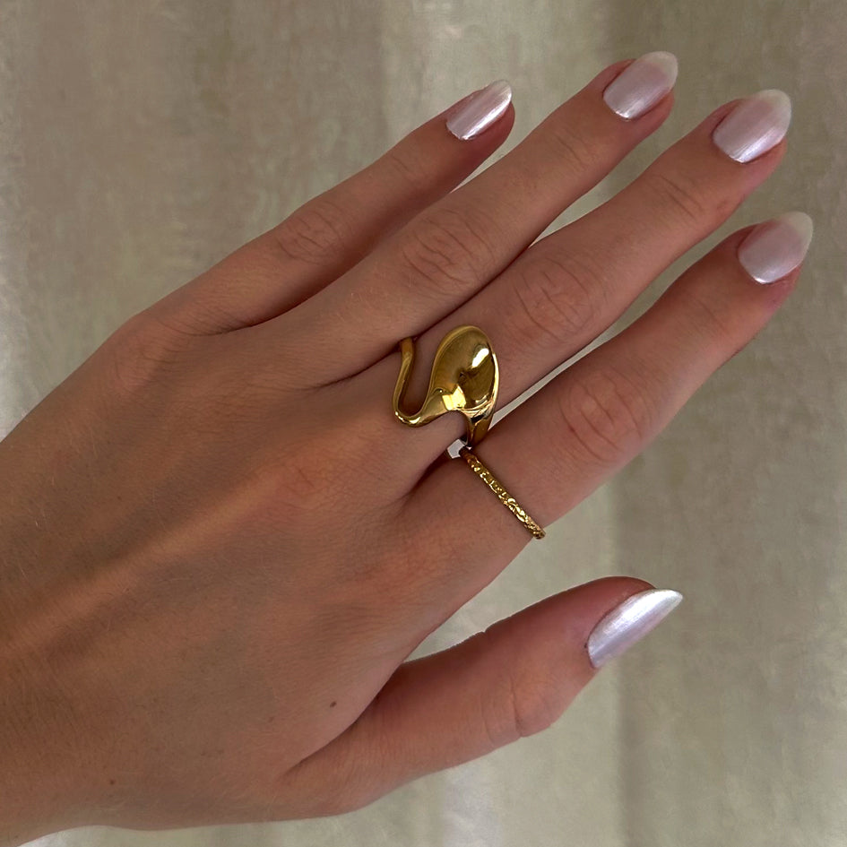 Larissa rustik smal ring
