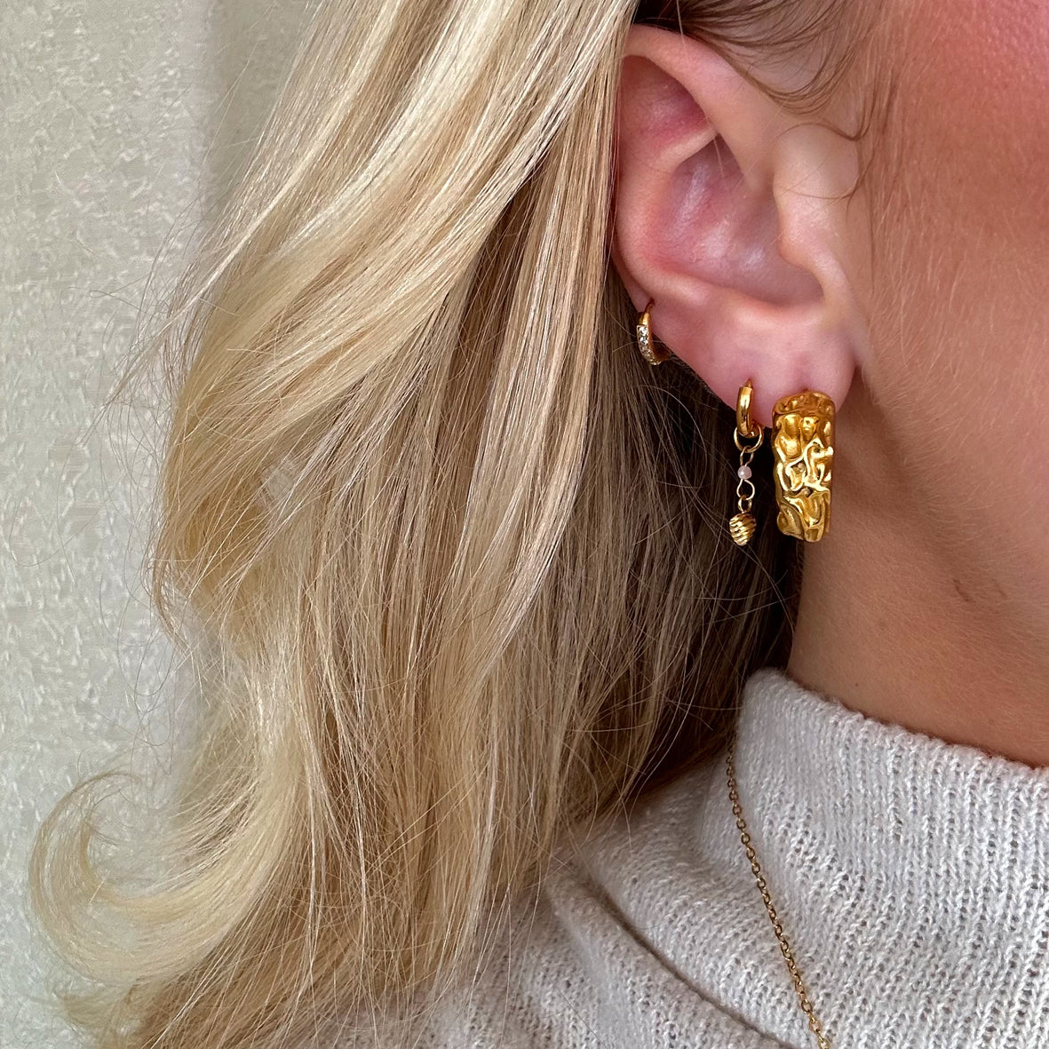 Lea shell creoler med solsten