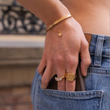 Brianna elegant glow ring med 3 zirkonia