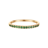 Fine ring i 14 kt guld med  Tsavorit