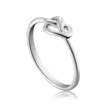 Bow Ring in Silber